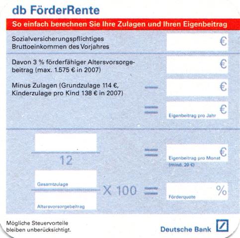 frankfurt f-he dt bank 2b (quad185-so einfach berechnen)